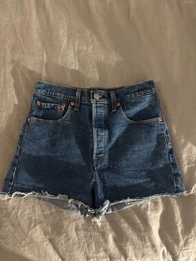 Levi's Dark Blue Denim Shorts